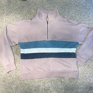 Hippie rose Large quarter zip